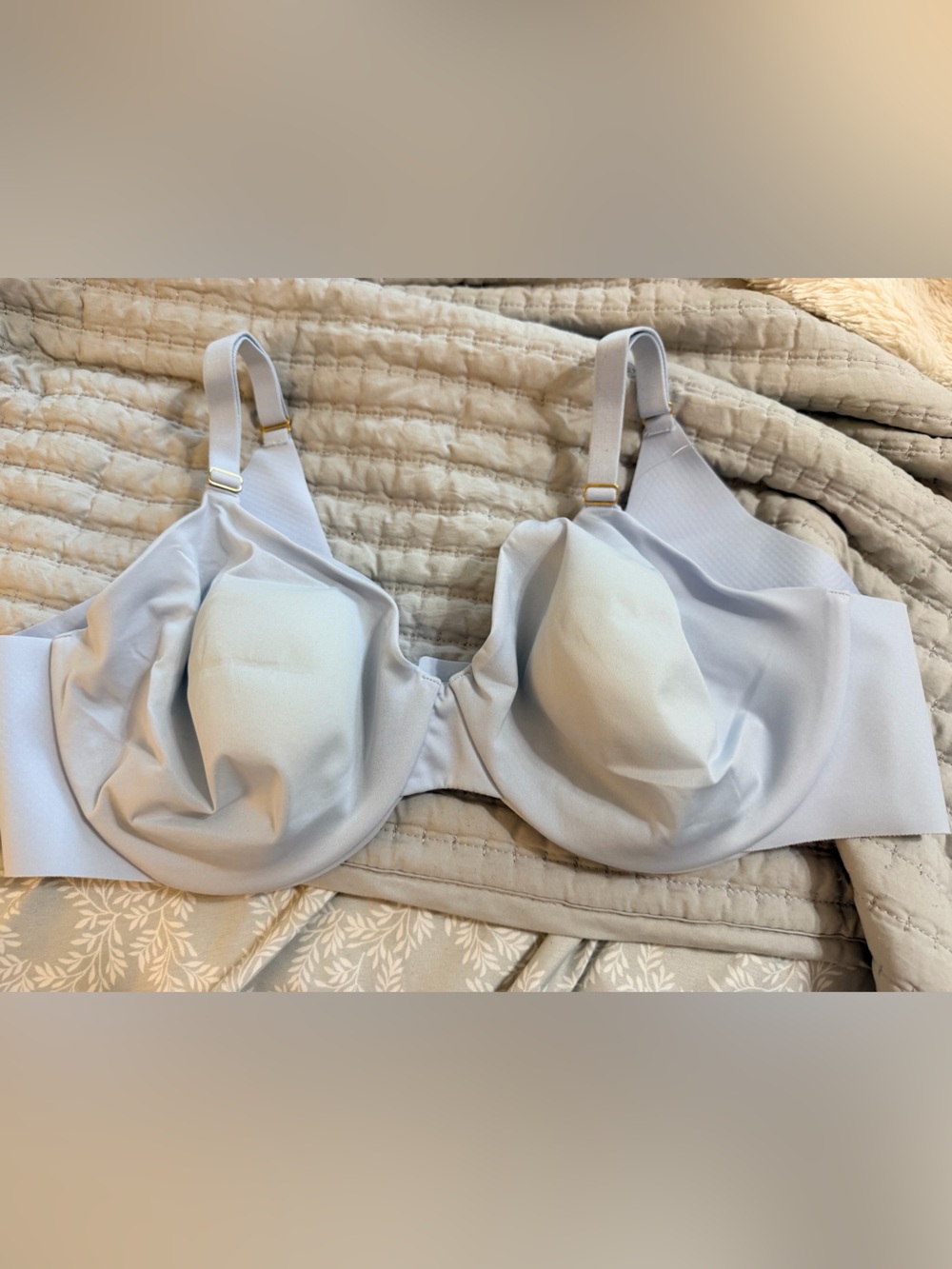 Soma Light Blue Convertible Strapless Bra with Removable Straps